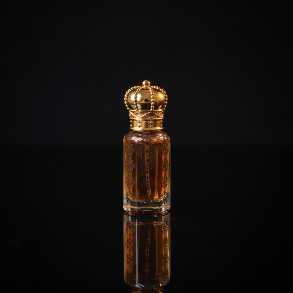 Kiswah Royal Oud & White Musk Oil – 45 degree view