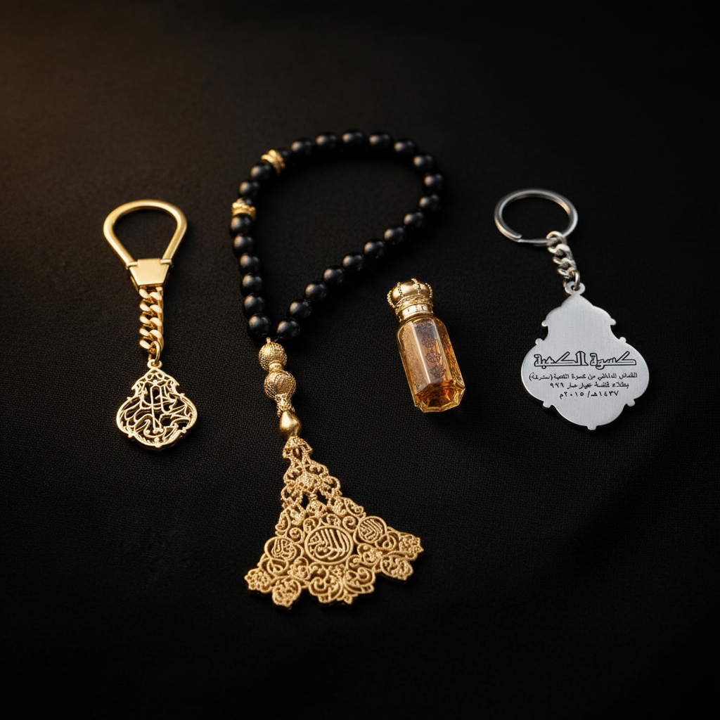 Kiswah Heritage Gift Set – gold or silver keychain