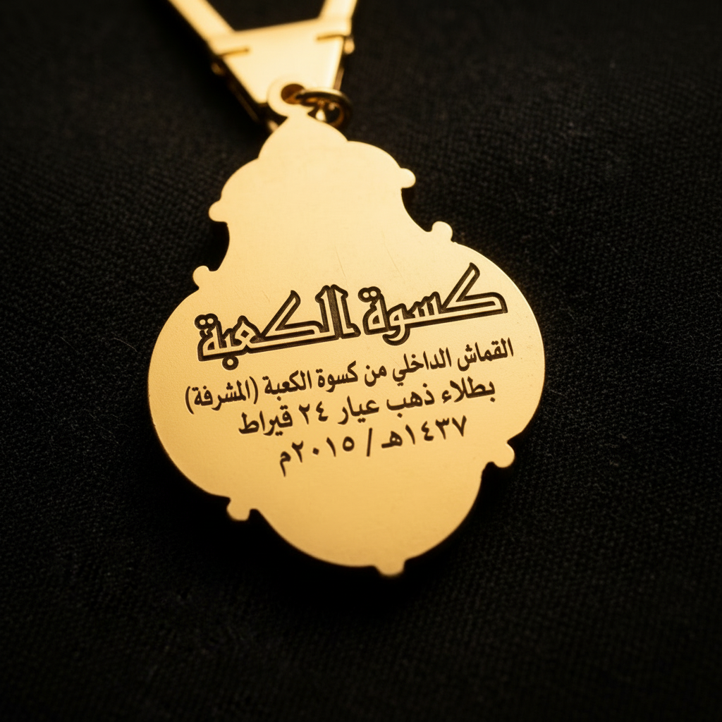 Kiswah Gold 24K Keychain – engraved back